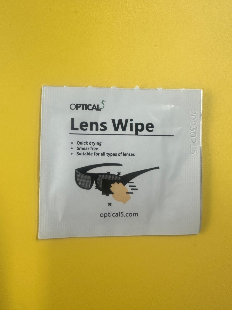 Pre-moistened lens wipes - OPTICAL 5Lens wipes